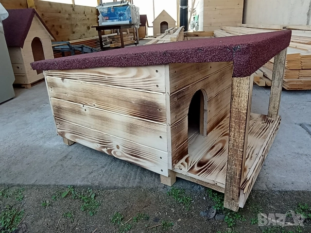 Дървена къща за домашен любимец , колиба за коте куче къщи за домашни любимци кучета котки, снимка 6 - За кучета - 53275333