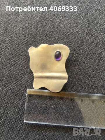 Сребърна брошка 13.9гр, снимка 3 - Колиета, медальони, синджири - 49893138