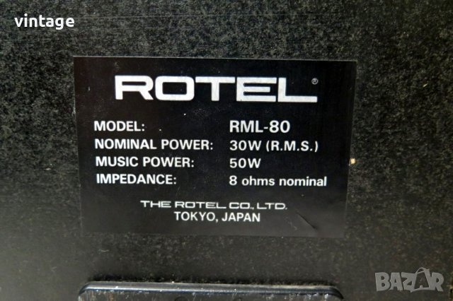 Rotel RML-80, снимка 3 - Тонколони - 43422295