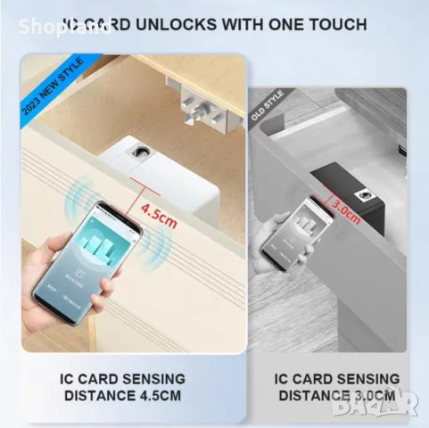 Електронна ключалка с RFID карта за шкафове, снимка 11 - Други - 43950639