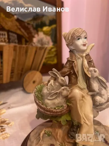 Стара антикварна фигурка Belcari , Capodimonte., снимка 3 - Колекции - 49969542