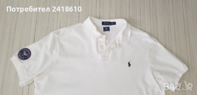 POLO Ralph Lauren Wimbledon Pique Cotton Custom  Fit Mens Size 2XL ОРИГИНАЛ! Мъжка Тениска!, снимка 11 - Тениски - 50781921