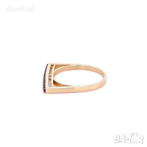 Златен дамски пръстен 1,69гр. размер:51 14кр. проба:585 модел:21882-6, снимка 3 - Пръстени - 44002271