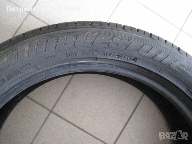 1бр. лятна гума 235/45/19 Bridgestone, снимка 3 - Гуми и джанти - 37115557