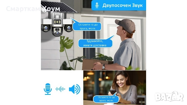 ""ПРОМОЦИЯ"" Соларна WiFi & 4G тройна камера с карта памет, снимка 8 - IP камери - 51544691