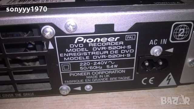 pioneer dvr-520h-s dvd & hdd made in uk-внос швеция, снимка 17 - Плейъри, домашно кино, прожектори - 26952347