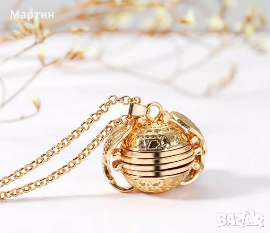 Огърлица медальон ангелски крила със снимки - сребърен и златен цвят, снимка 7 - Колиета, медальони, синджири - 27141654