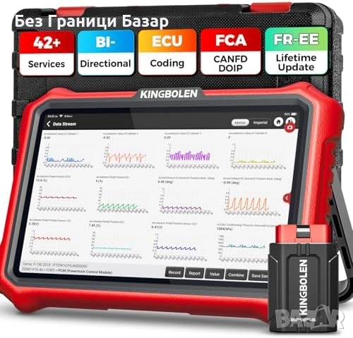Нов Професионален автомобилен скенер K8 PRO с CAN FD, DOIP и активни тестове