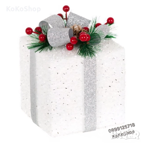 Коледен подарък за декорация-13x13x15 см./подарък за декорация