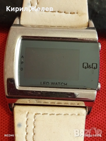 Модерен дамски часовник Q/Q LED WATCH много красив 49015, снимка 2 - Дамски - 53591861