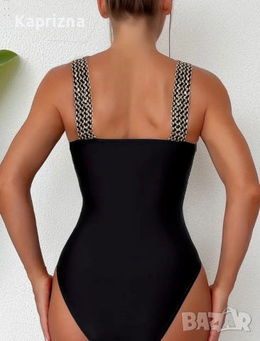 Цял черен бански, снимка 2 - Бански костюми - 52079799