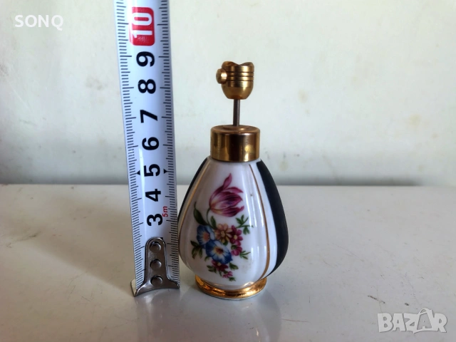 Страхотно Старо Порцеланово Шише За Парфюм, снимка 8 - Колекции - 53599620