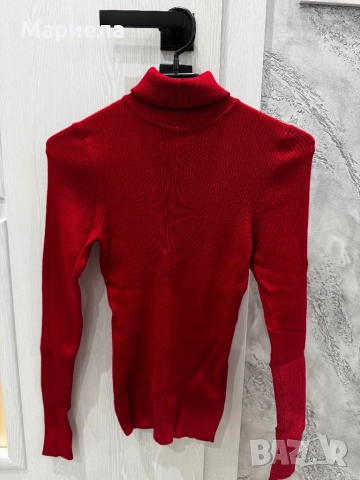 Amisu дамски червен пуловер