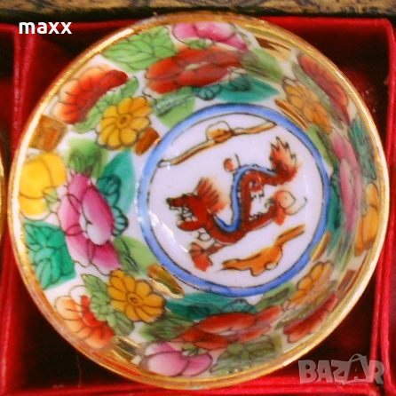 Китайски мини сервиз за чай със зодиакални рисунки , снимка 2 - Чаши - 28410707