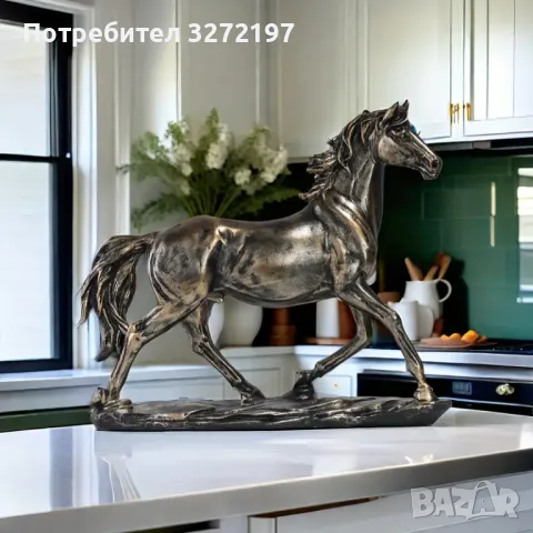 Елегантна Винтидж Статуя на Кон,Налична в три разлини модела/цвята, снимка 3 - Статуетки - 48286054