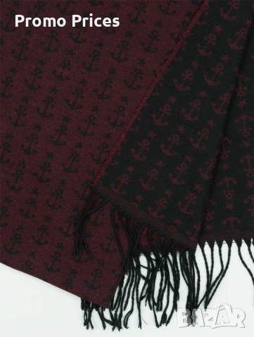 Мъжко късо пълто + шал бордо, снимка 6 - Палта - 53463308