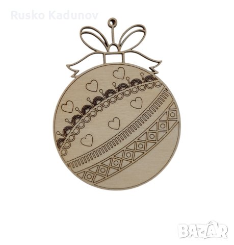 дървени висулки за елха , снимка 10 - Декорация за дома - 43034360