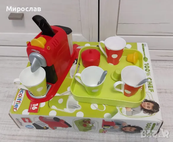 Детски комплект за кафе с кафемашина