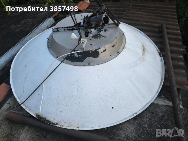 Продавам Сателитна чиния 180 см. 1м.80см. с тръбата за стойка, снимка 2 - Приемници и антени - 52145154