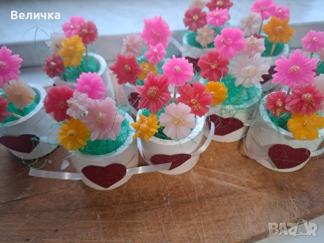 Малки подаръчета за цветница., снимка 3 - Изкуствени цветя - 39967567