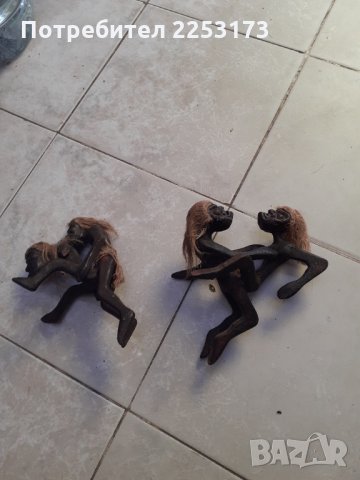 Две дървени декорация от Африка, снимка 1 - Декорация за дома - 32922126