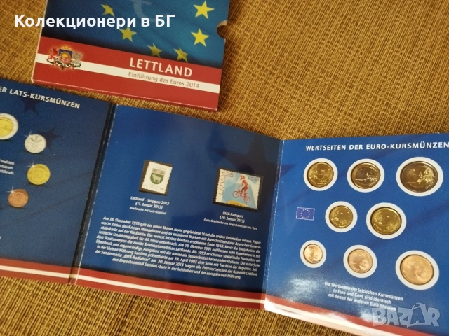 ОФИЦИАЛЕН БАНКОВ ЕВРО СЕТ ОТ ЛАТВИЯ 2014 ГОДИНА, снимка 6 - Нумизматика и бонистика - 52752056