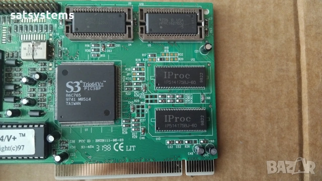 Видео карта S3 Trio 64V+ Trio S3-4SA 2MB PCI, снимка 7 - Видеокарти - 52532353