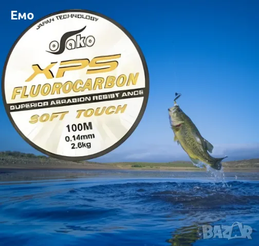 Висококачествено флуорокарбоново влакно - 100 метра. Прозрачно (Бял цвят) Различни размери, снимка 5 - Екипировка - 48357813