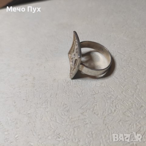 Сребърен пръстен (191), снимка 3 - Пръстени - 43079766