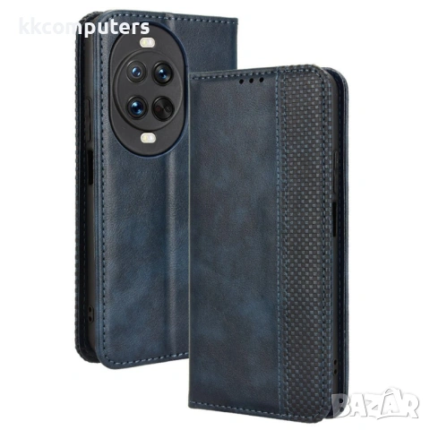 Калъф Портфейл за Huawei nova 14 Pro 5G - Кожен PU с Ретро Дизайн, Стенд, Джобове за Карти, Магнитно, снимка 2 - Калъфи, кейсове - 53187739