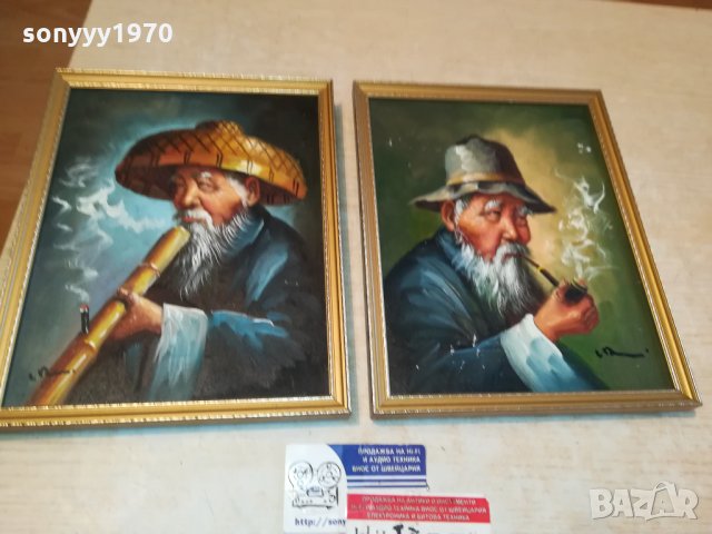 SMOKERS-ENGLAND-КАРТИНИ ОТ АНГЛИЯ-235лв ЗА 1бр-МАСЛЕНИ БОИ 2211211619, снимка 2 - Антикварни и старинни предмети - 34891343