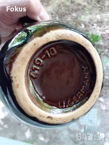 Много красива стара кана немска керамика - маркировки, снимка 7 - Антикварни и старинни предмети - 53478319