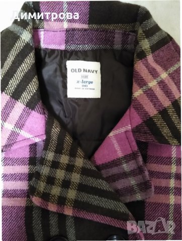 Вълнено палто Old Navy - 14 г., снимка 3 - Детски якета и елеци - 27482319