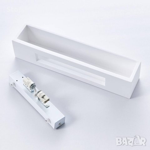 Стенна лампа Lindby, вътрешна стенна лампа Santino (модерна) в бяла мазилка за всекидневна/трапезари, снимка 4 - Лампи за стена - 43940527