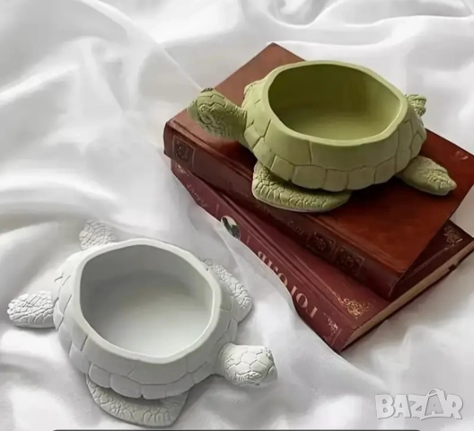 Молд кашпа костенурка , снимка 2 - Форми - 51501012