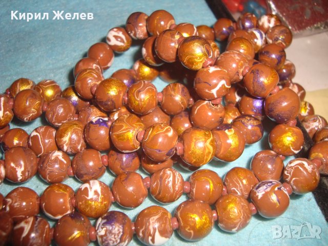 ВИНТИДЖ АРТ КРАСИВО КОЛИЕ СИНТЕТИКА КАТАЛИН ГЕРДАН ОГЪРЛИЦА 27141, снимка 3 - Колиета, медальони, синджири - 35078649