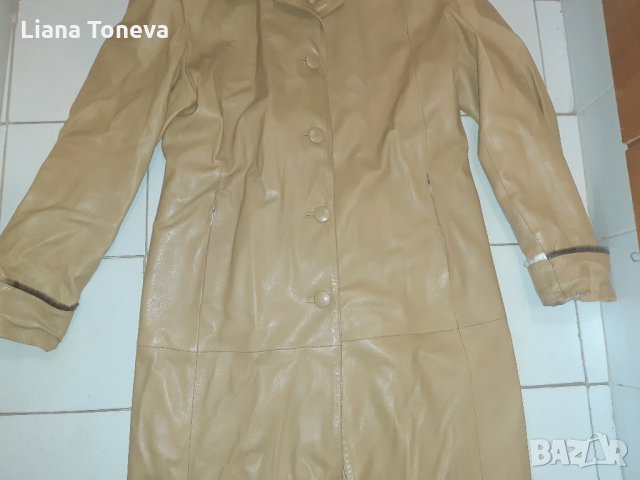ДЪЛГО КОЖЕНО МАНТО, снимка 5 - Палта, манта - 33245116