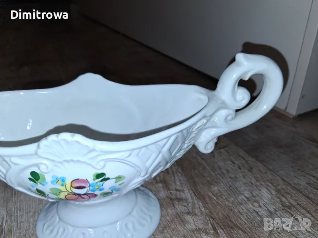 Vecchia Bassano декоративна купа/бонбониера/фруктиера/цветарник, снимка 12 - Антикварни и старинни предмети - 48857202