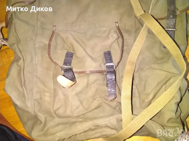 Раница брезентова от соца №10 50х56см странични джобове, снимка 4 - Оборудване и аксесоари за оръжия - 50168277