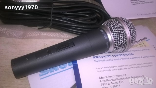 SHURE SM58 NEW-ПЪЛЕН КОМПЛЕКТ-ВНОС ШВЕИЦАРИЯ, снимка 3 - Микрофони - 27777934