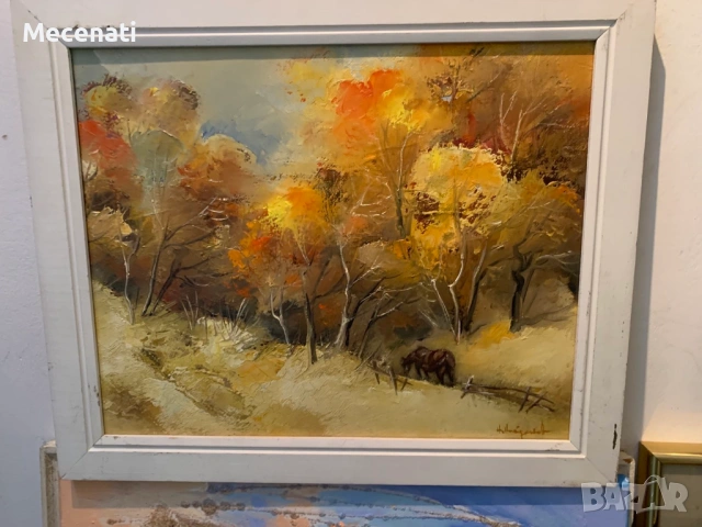 НИКОЛАЙ НАЙДЕНОВ масло пейзаж, снимка 2 - Картини - 53112413