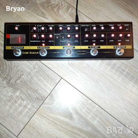 Cuvave cube sugar мултиефект за китара. Ir, dist,drive,Looper,delay