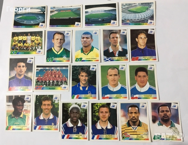 Стикери Франция 98 Панини (France 98 Panini) + други картинки от Италия.