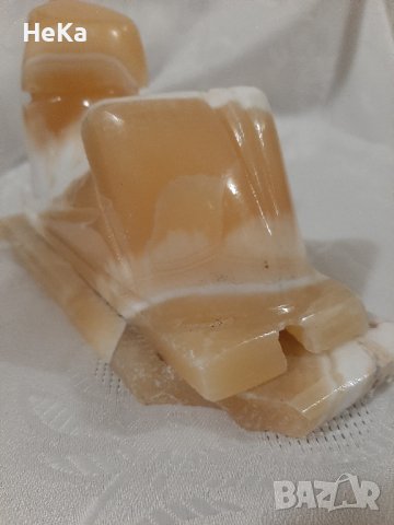 египетски свинкс- нощна лампа от алабастър , снимка 8 - Настолни лампи - 44036045