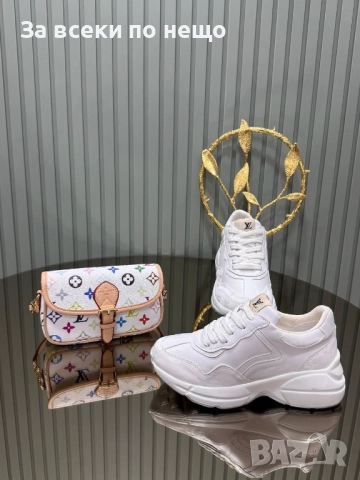 Louis Vuitton Комплект Дамски Маратонки + Чанта - Налични Различни Модели Код SK379, снимка 9 - Чанти - 52854138