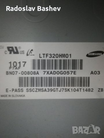 T-CON Board F60MB4C2LV0.6 LTF320HM01 от SAMSUNG LE32C530F1W, снимка 3 - Части и Платки - 44106294