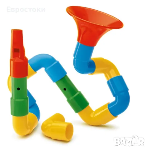 Креативна играчка Quercetti Saxoflute – създайте свой собствен комплект музикални инструменти, снимка 3 - Музикални играчки - 48239977