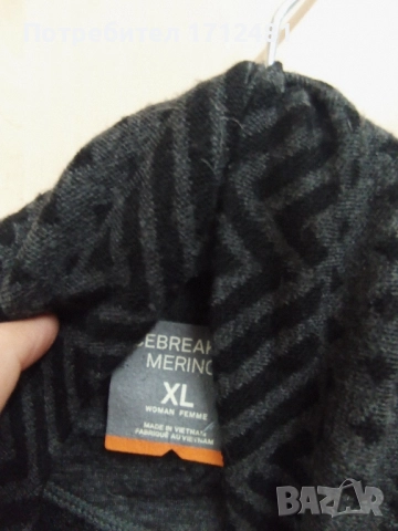 Icebreaker 100%wool дамска блуза , снимка 3 - Блузи с дълъг ръкав и пуловери - 52618296