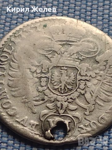 Сребърна монета 6 кройцера 1737г. Карл шести Хал Свещена Римска Империя 13609, снимка 10 - Нумизматика и бонистика - 42968283