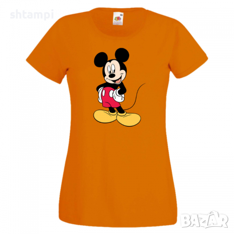 Дамска тениска Mickey Mouse 8 .Подарък,Изненада,, снимка 7 - Тениски - 36526612
